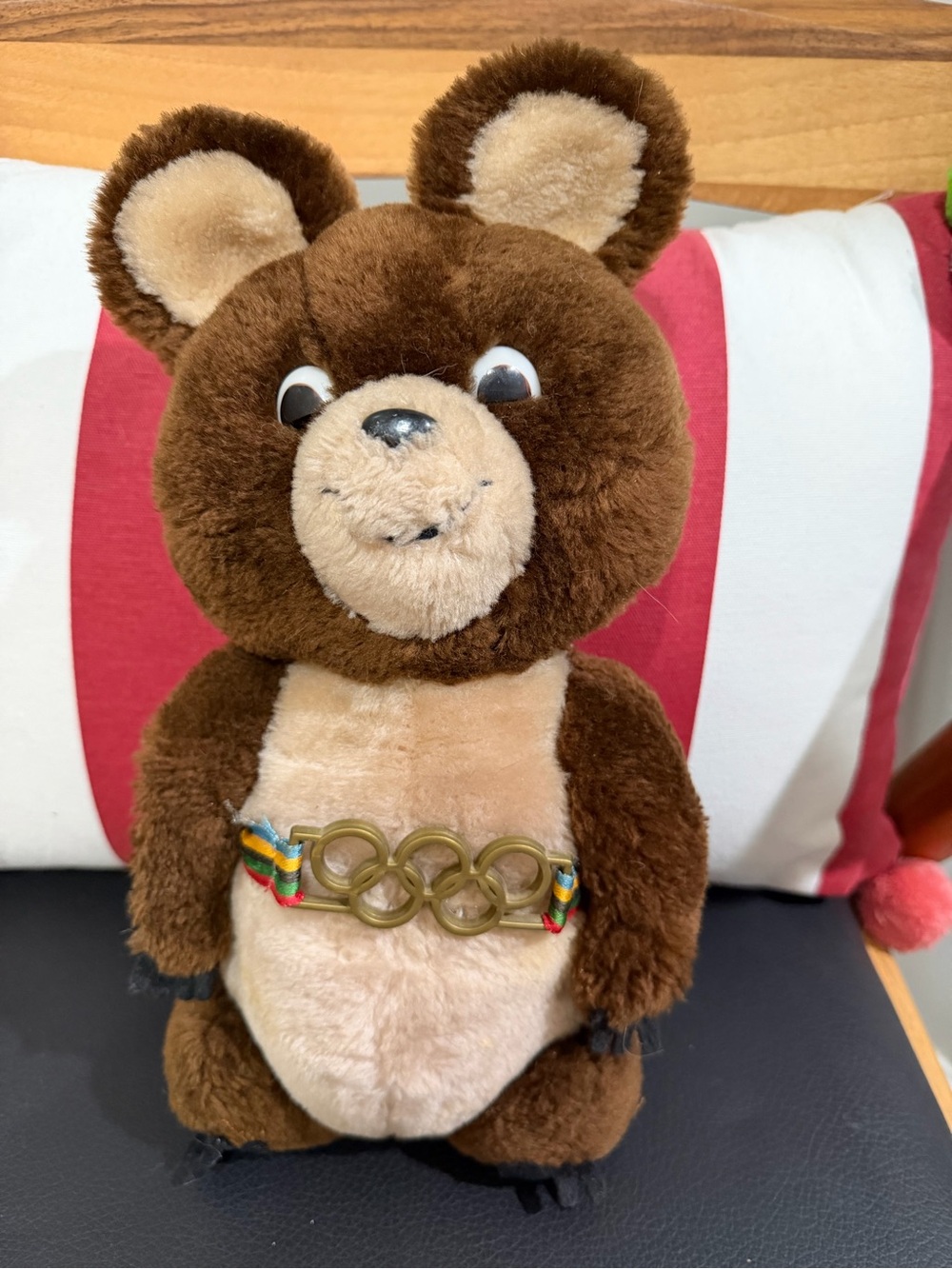 1980 Moscow Olympics Misha Stuffed Bear Vintage